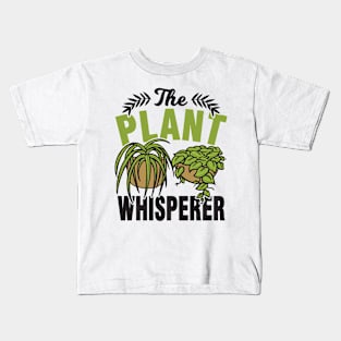 Hobby Gardener Gardening Plant Whisperer Kids T-Shirt